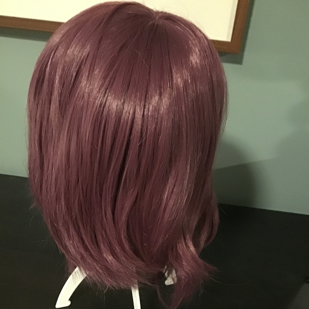 Lavender purple synthetic wig